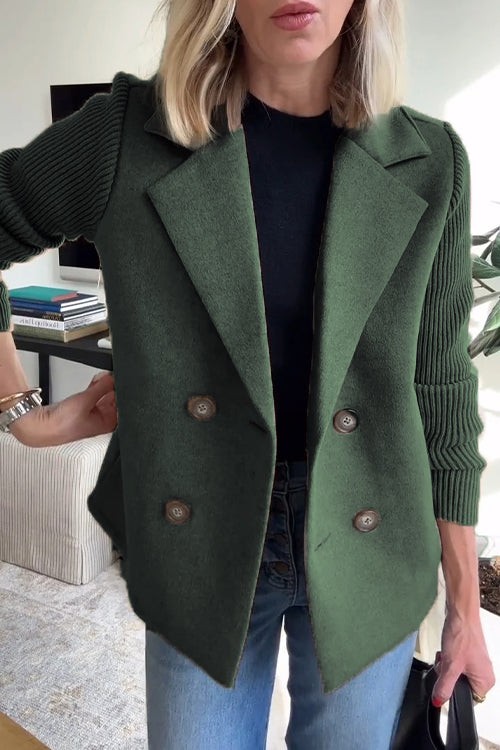 SORELLE™ - Blazer Elegante con Maniche a Maglia