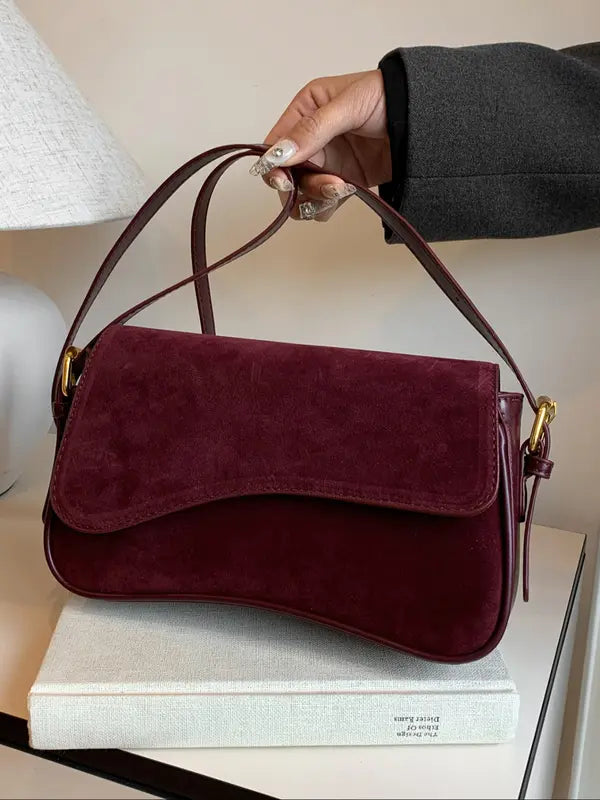 GHERMAE™ - Borsa a Spalla Femminile alla Moda con Copertura Flip per Tutte le Stagioni