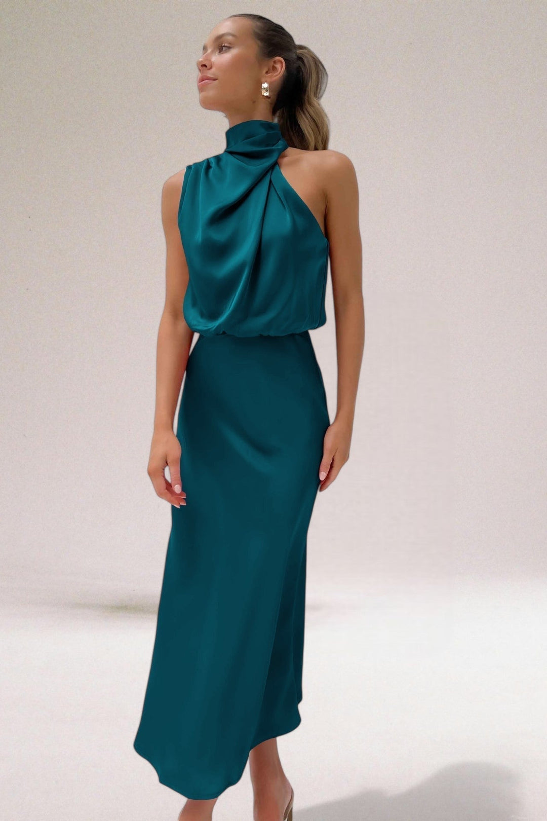 ELARA™ - Elegante Abito da Sera in Raso