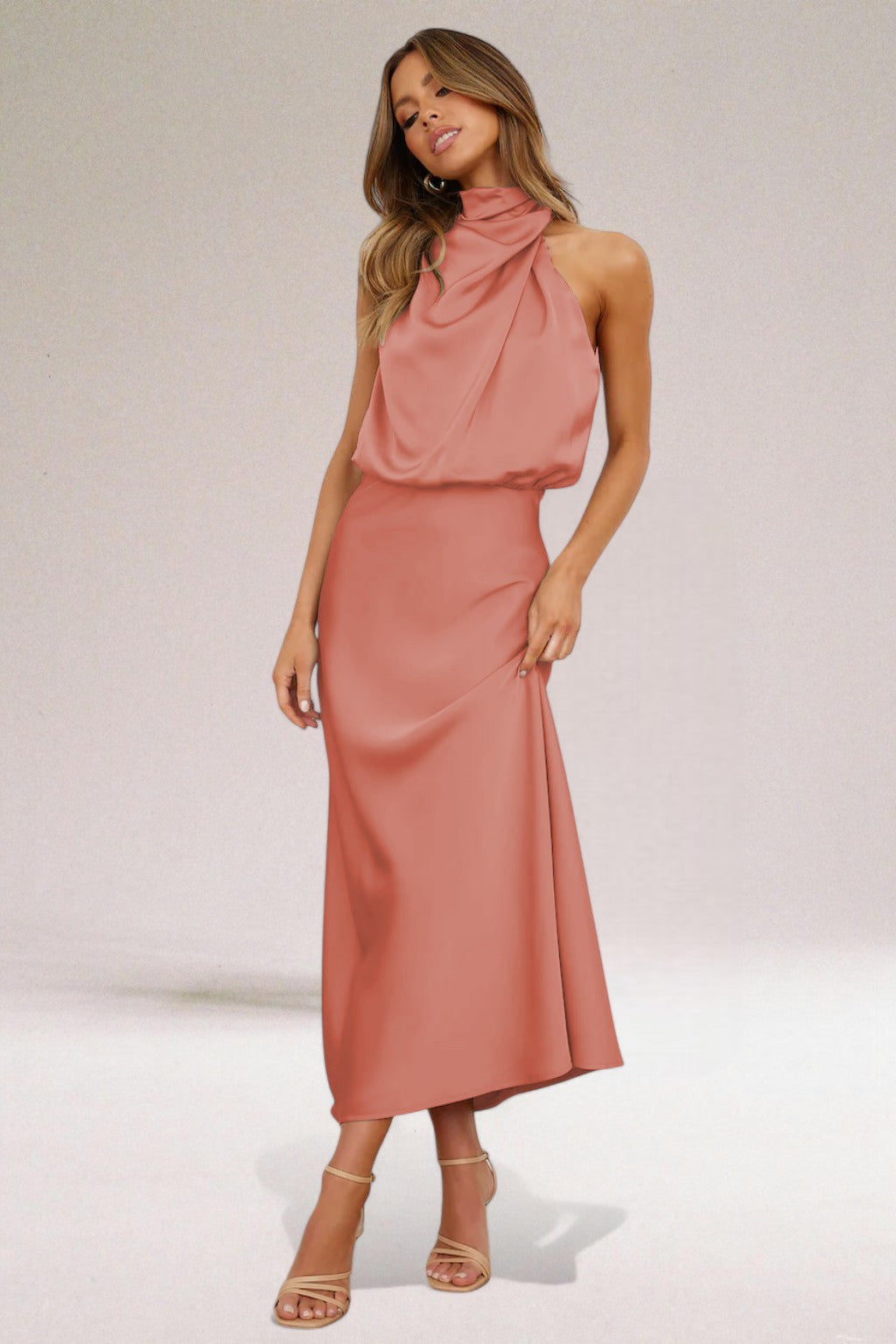 ELARA™ - Elegante Abito da Sera in Raso