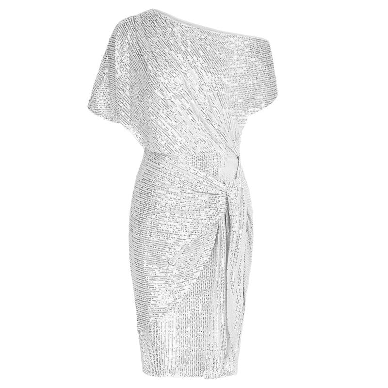 AURELIA™ - Elegante Abito da Festa Bodycon con Paillettes Off-Shoulder