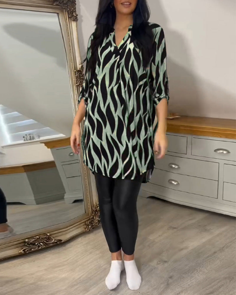 ALEXANDRA™ - Top Stampato Loose-Fit