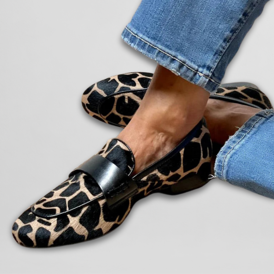 Katie | Mocassini Ortopedici con Stampa Leopardo