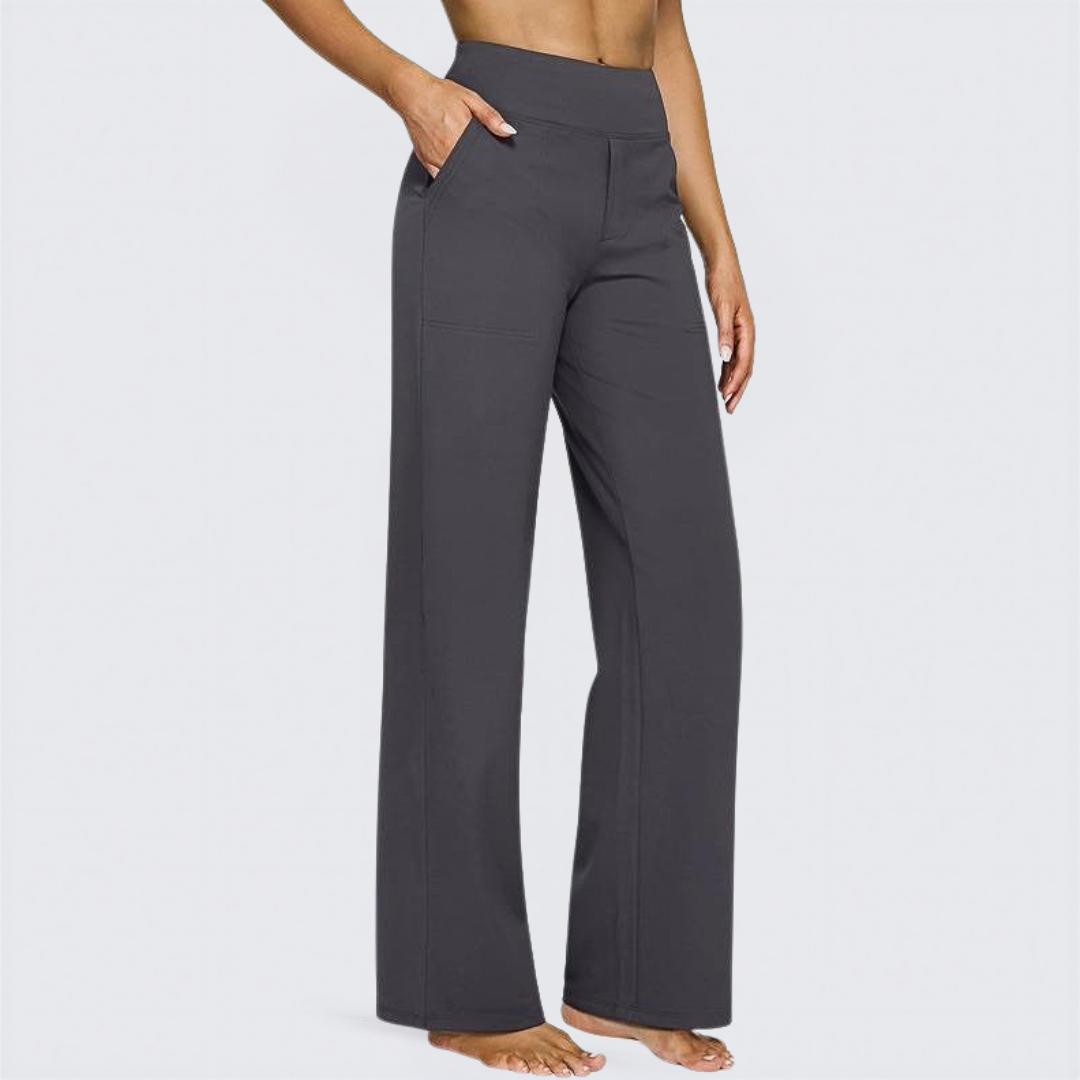 WHITNEY™ - Pantaloni Larghi a Vita Alta e Confortevoli per Yoga e Divertimento all'Aperto