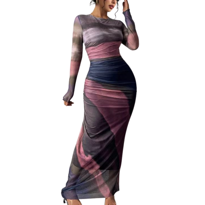 Chastity™ – Abito Bodycon Ruché Stile Leopardo