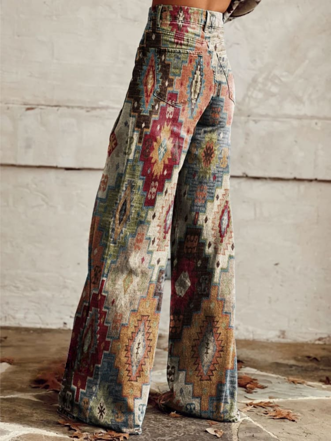SIENNA™ - Pantaloni a Gamba Larga Vintage Boho