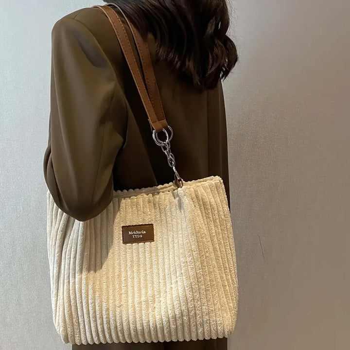 ORNA™ - Borsa a Spalla in Velluto a Corda