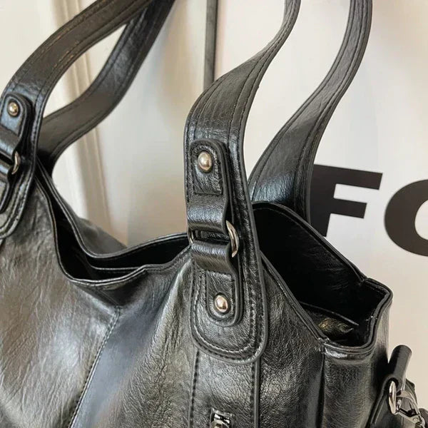 NOEMIE™ - Borsa a Spalla in Pelle Classica
