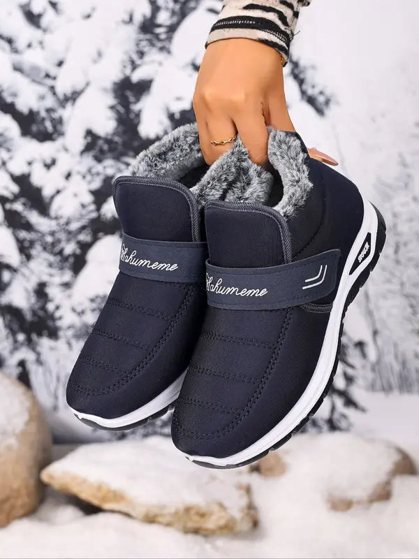 AIRA™ - Stivali Invernali da Donna, Caldi, Suola in PVC Antiscivolo, Scarpe Slip-On Foderate in Pile