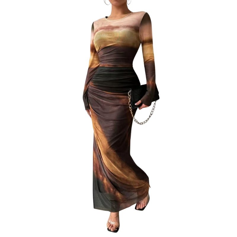 Chastity™ – Abito Bodycon Ruché Stile Leopardo