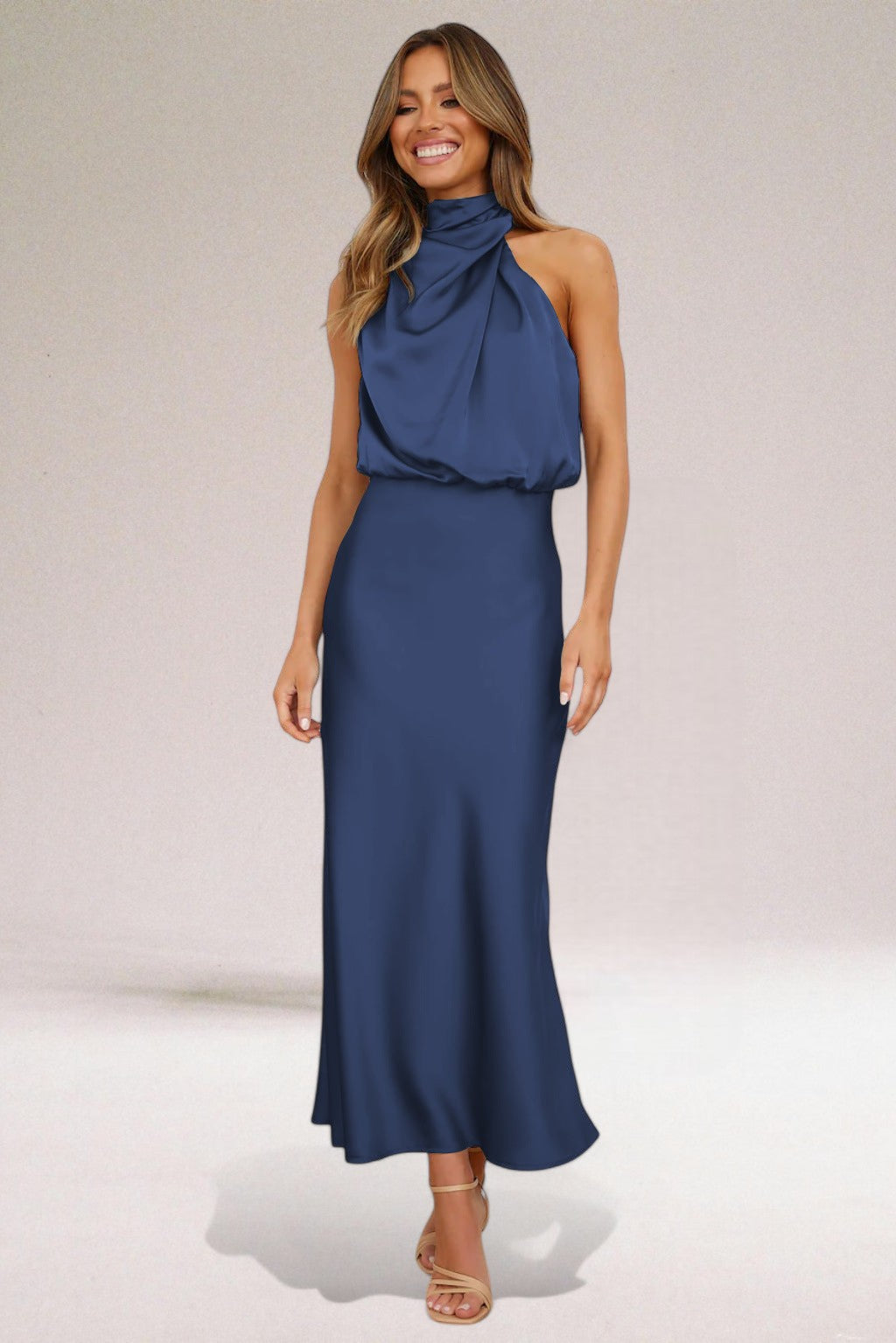 ELARA™ - Elegante Abito da Sera in Raso