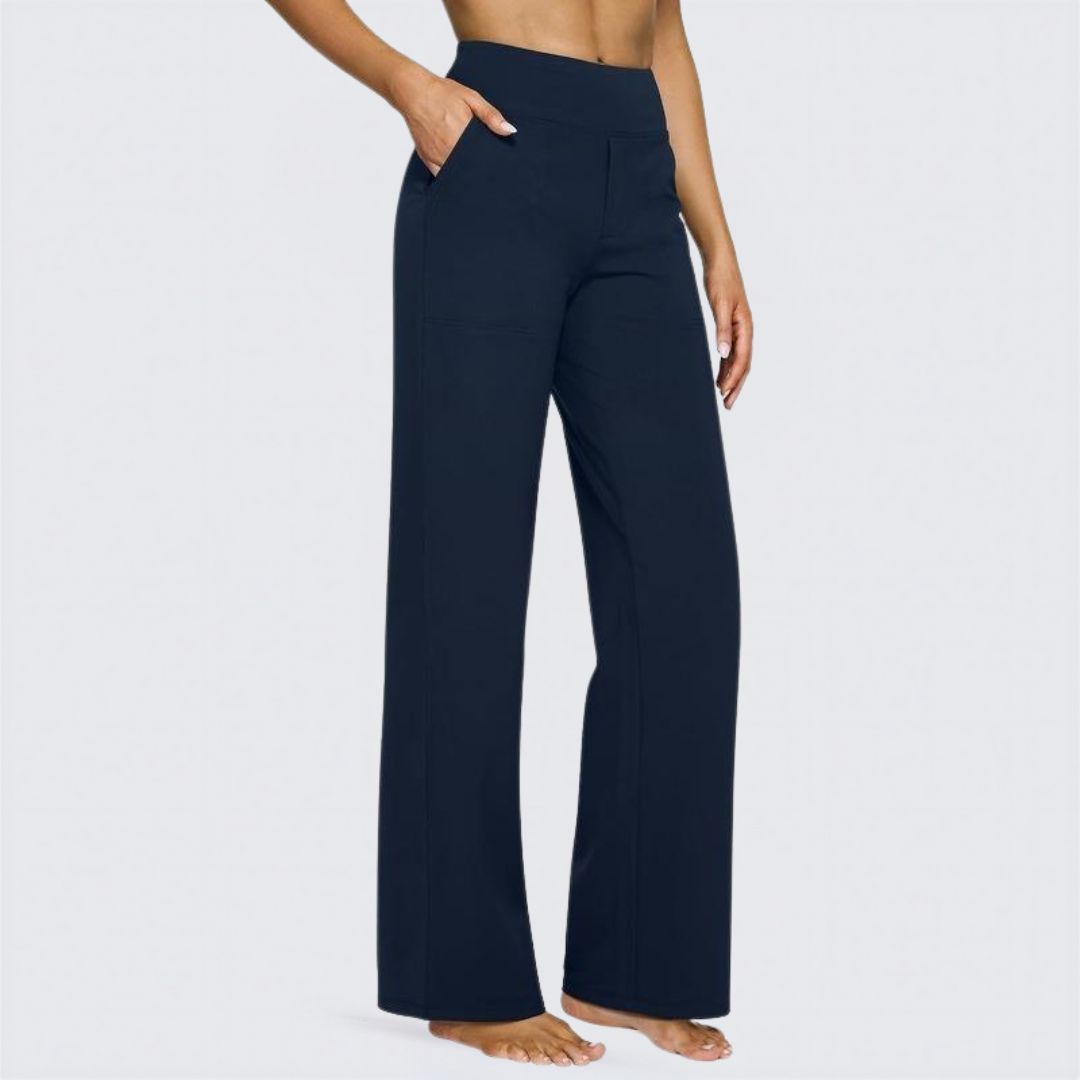 WHITNEY™ - Pantaloni Larghi a Vita Alta e Confortevoli per Yoga e Divertimento all'Aperto