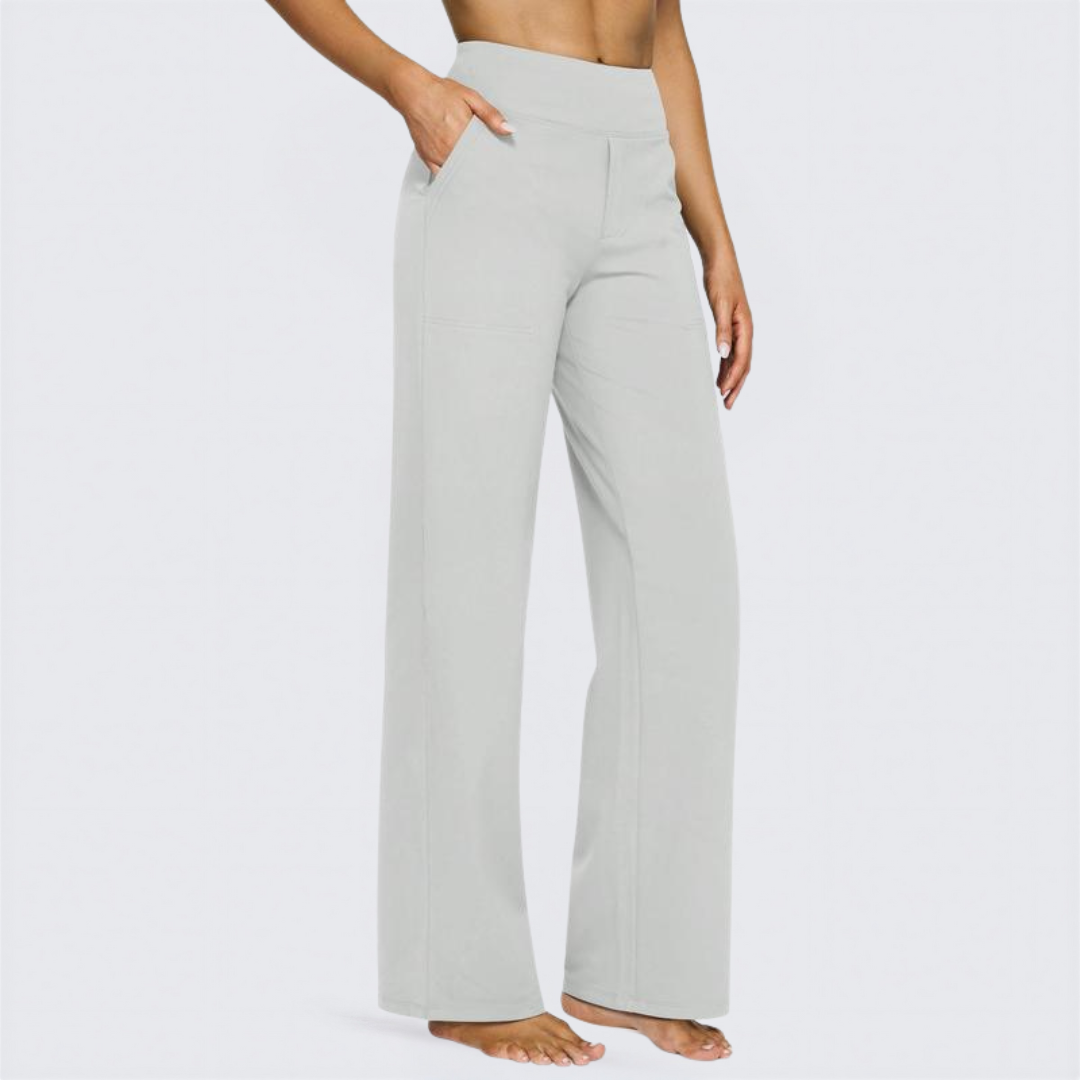 WHITNEY™ - Pantaloni Larghi a Vita Alta e Confortevoli per Yoga e Divertimento all'Aperto