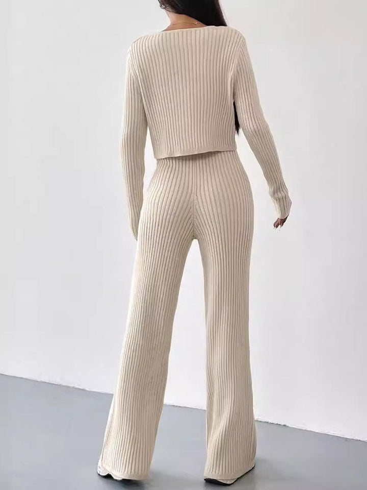 Set di Pantaloni Relaxed Straight-Leg