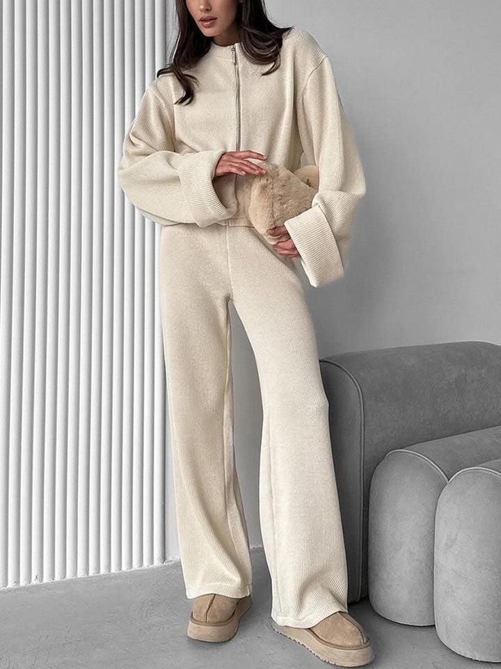 Completo Casual con Giacca e Pantaloni con Zip