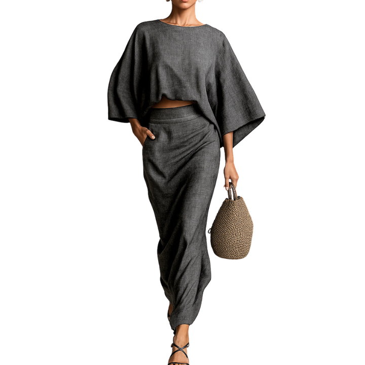 WANDA™ – Set Gonna a Due Pezzi con Taglio Comodo e Stile