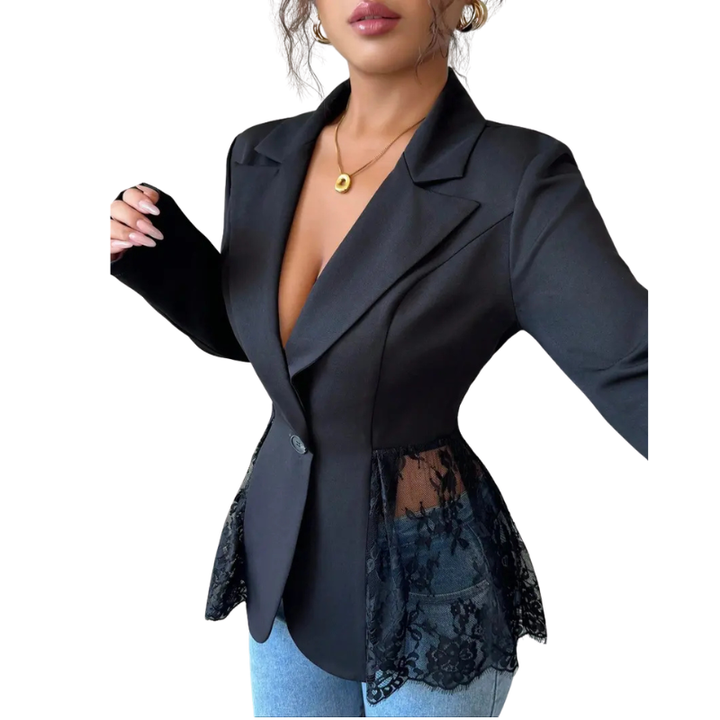 ALEXA™ – Blazer Moderno Elegante in Pizzo