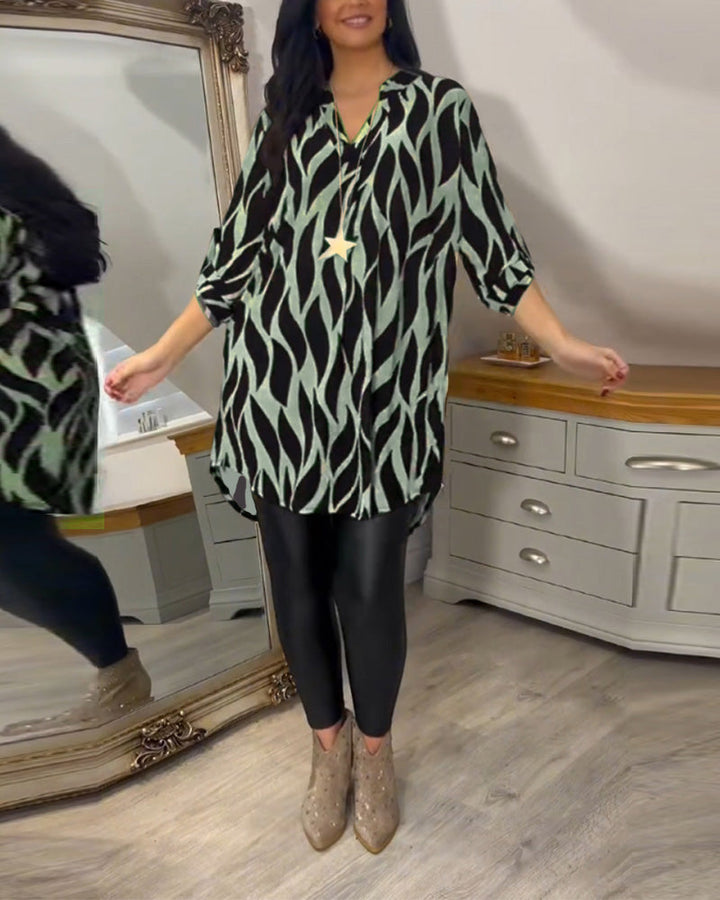 ALEXANDRA™ - Top Stampato Loose-Fit