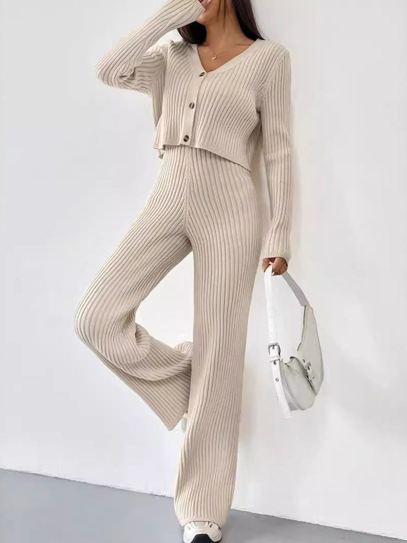 Set di Pantaloni Relaxed Straight-Leg