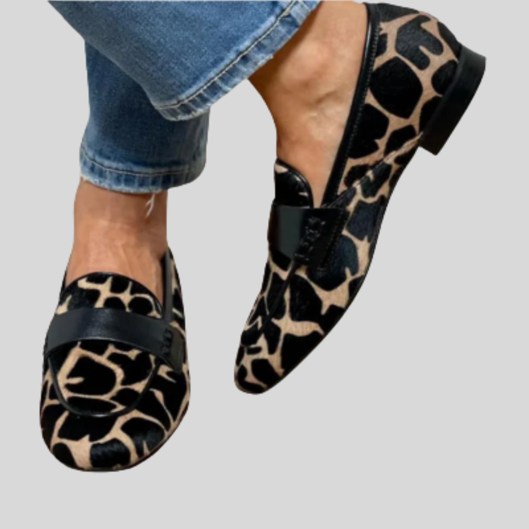 Katie | Mocassini Ortopedici con Stampa Leopardo