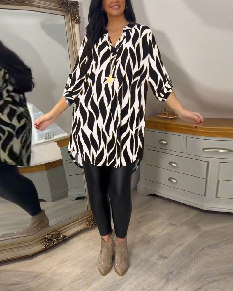 ALEXANDRA™ - Top Stampato Loose-Fit