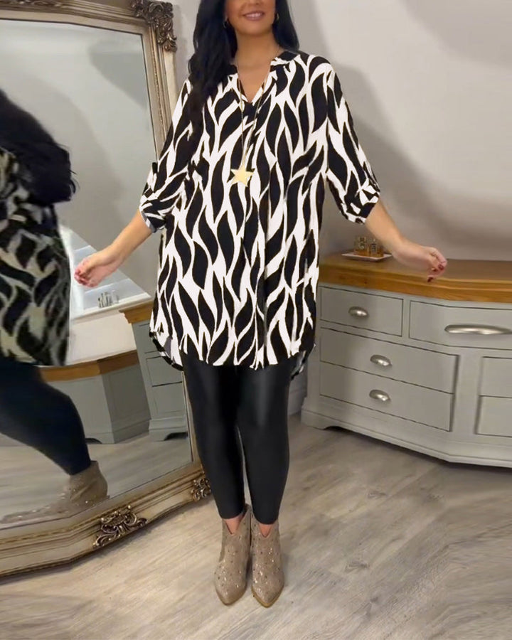 ALEXANDRA™ - Top Stampato Loose-Fit
