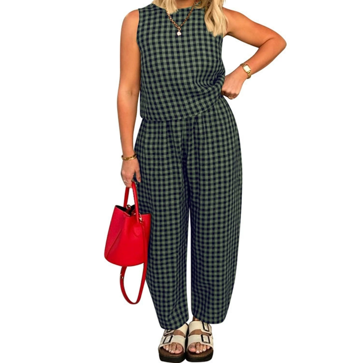 SHANIAH™ – Set Top Crop e Pantaloni con Tasche a Vestibilità Larga