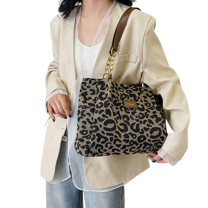 NIKITA™ – Borsa a Spalla con Stampa Leopardata Audace