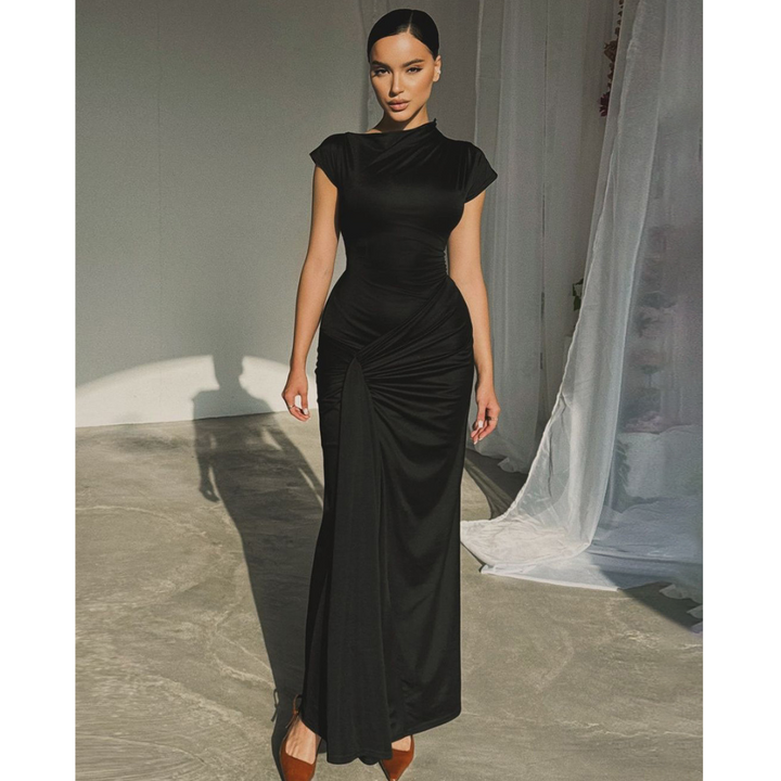 NICOLET™ - Abito da sera bodycon con cravatta formale