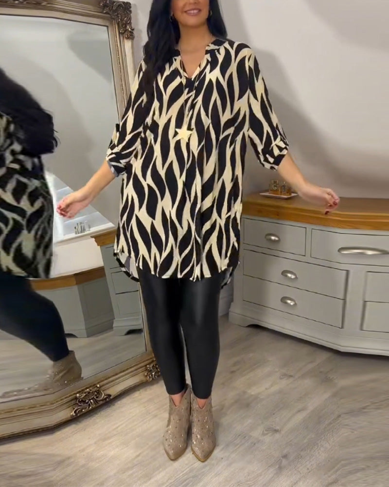 ALEXANDRA™ - Top Stampato Loose-Fit