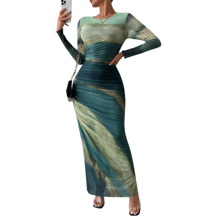 Chastity™ – Abito Bodycon Ruché Stile Leopardo