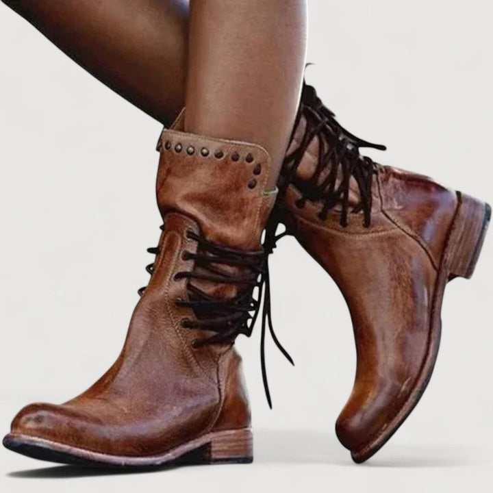 MAREN – STIVALI WESTERN CON LACCI