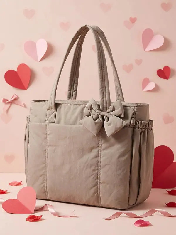 VEJA™ - Borsa a Spalla Puffer Isolata per Donne con Porta Laptop e Porta Tazza