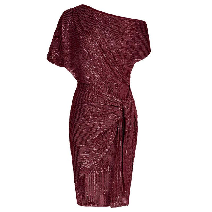 AURELIA™ - Elegante Abito da Festa Bodycon con Paillettes Off-Shoulder