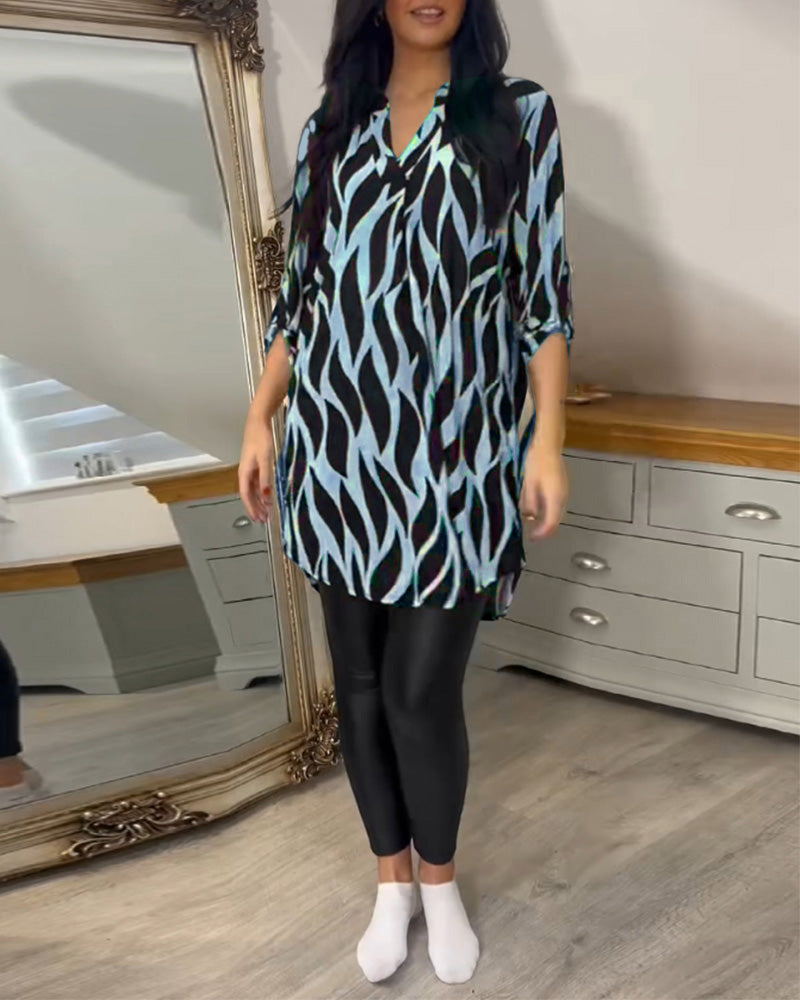 ALEXANDRA™ - Top Stampato Loose-Fit