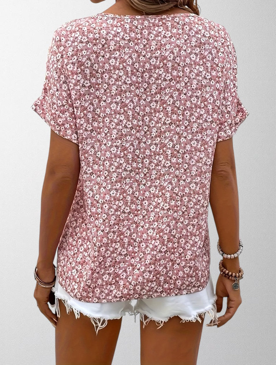 Olivia - Blusa a Bottoni Floreale