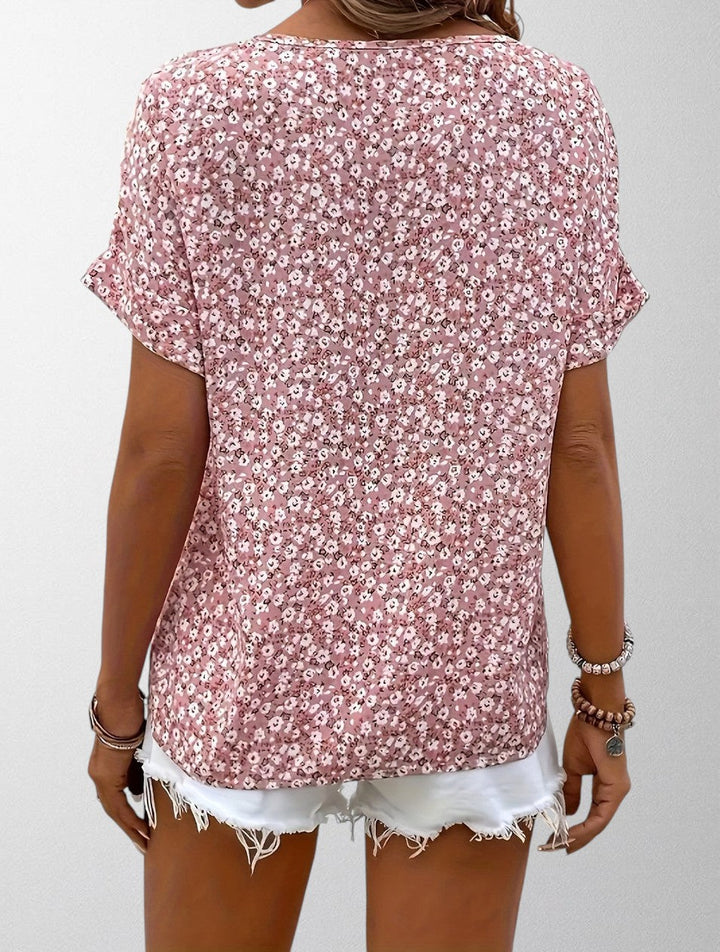 Olivia - Blusa a Bottoni Floreale
