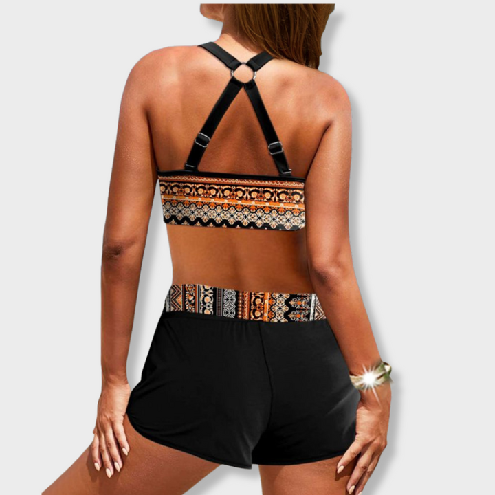 LUISA | BIKINI CON PATRON GEOMETRICO