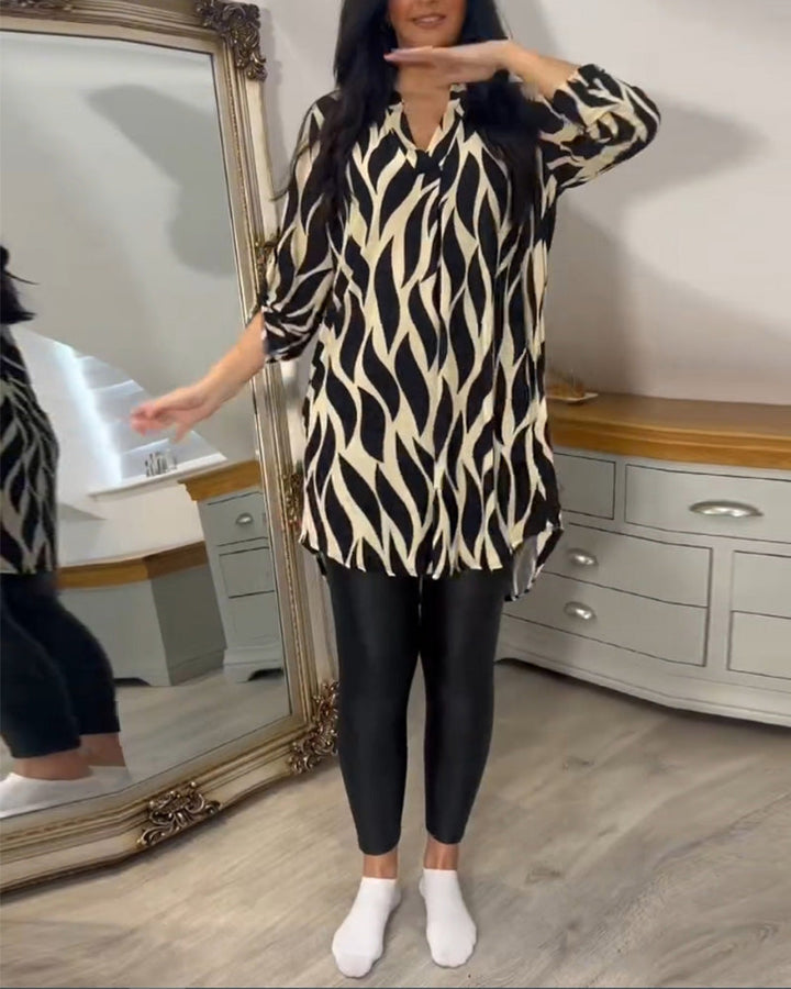ALEXANDRA™ - Top Stampato Loose-Fit
