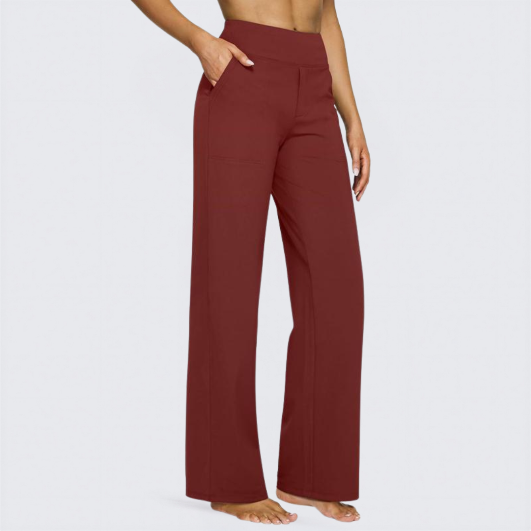 WHITNEY™ - Pantaloni Larghi a Vita Alta e Confortevoli per Yoga e Divertimento all'Aperto