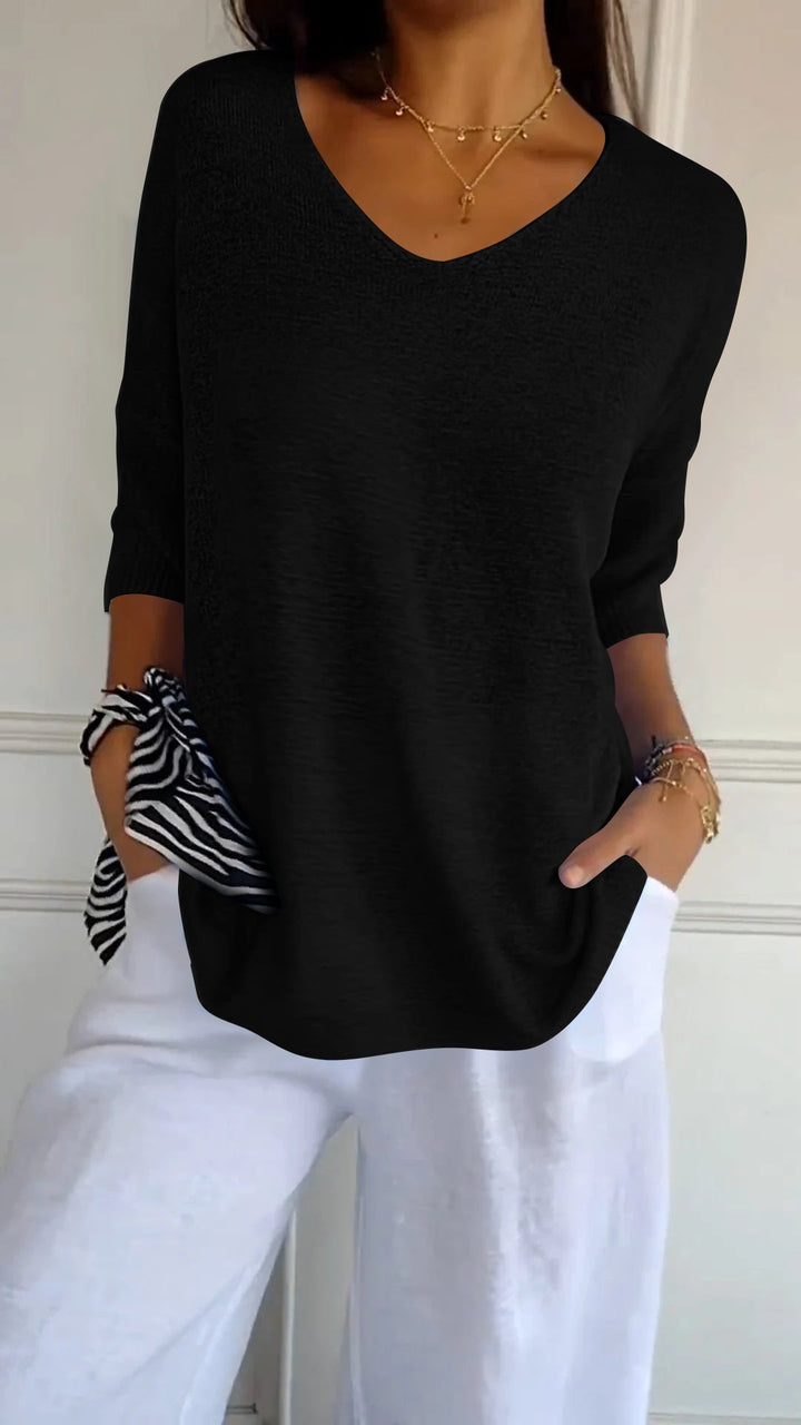LAUREN™ - Top Casual con scollo a V