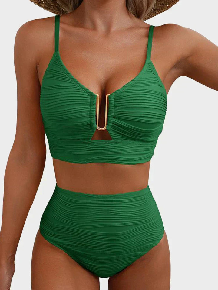 SET DI BIKINI A 2 PEZZI CON TAGLIO A U