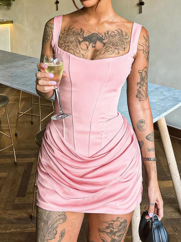 CRISELDA™ - Abito da festa mini corsetto arricciato sexy a lisca di pesce