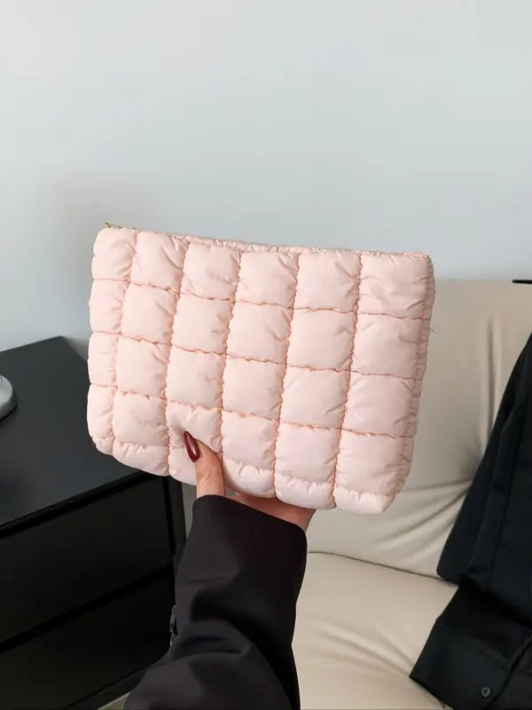 EMILY™ - Borsa da Viaggio in Tessuto Trapuntato di Grande Capacità con Cerniera Resistente