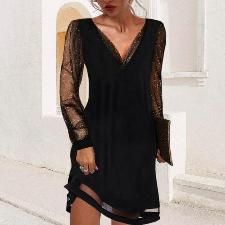 LILA™ - Abito con Maniche in Pizzo
