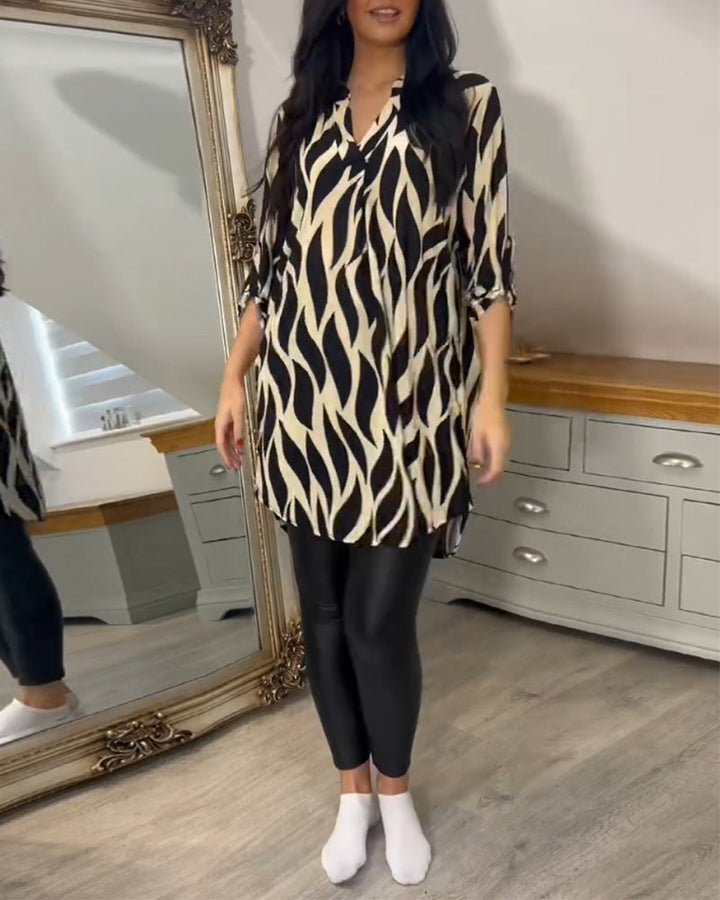 ALEXANDRA™ - Top Stampato Loose-Fit