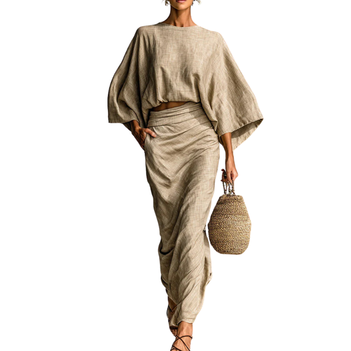 WANDA™ – Set Gonna a Due Pezzi con Taglio Comodo e Stile