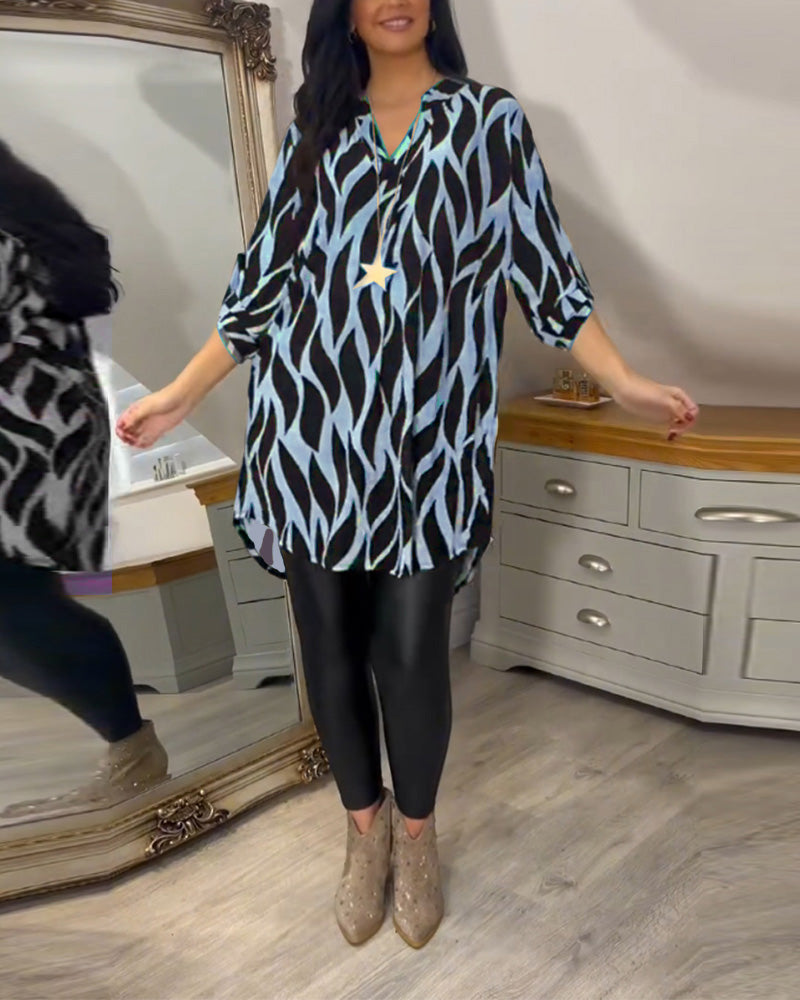ALEXANDRA™ - Top Stampato Loose-Fit