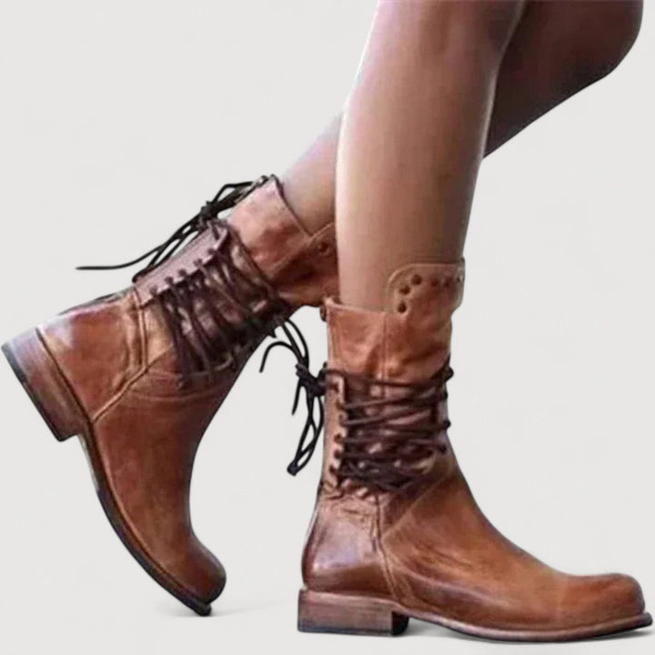 MAREN – STIVALI WESTERN CON LACCI