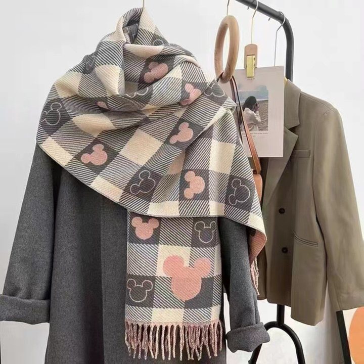 ZOLANI™ - Sciarpa a Frange a Quadri Doppio Lato Calda e Confortevole